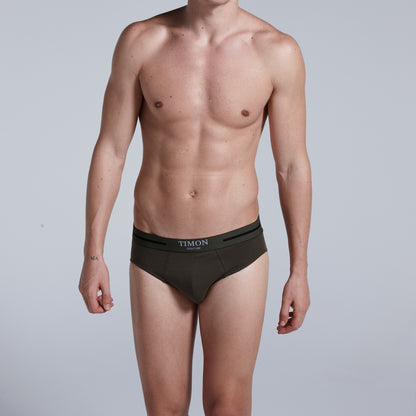 TIMON | Pack de 12 Slips Para Hombre | 93 % Algodón | 3 Colores: Negro, Marino, Verde | Cintura Elástica | Máximo Confort | 5 Tallas: S, M, L, XL, XXL