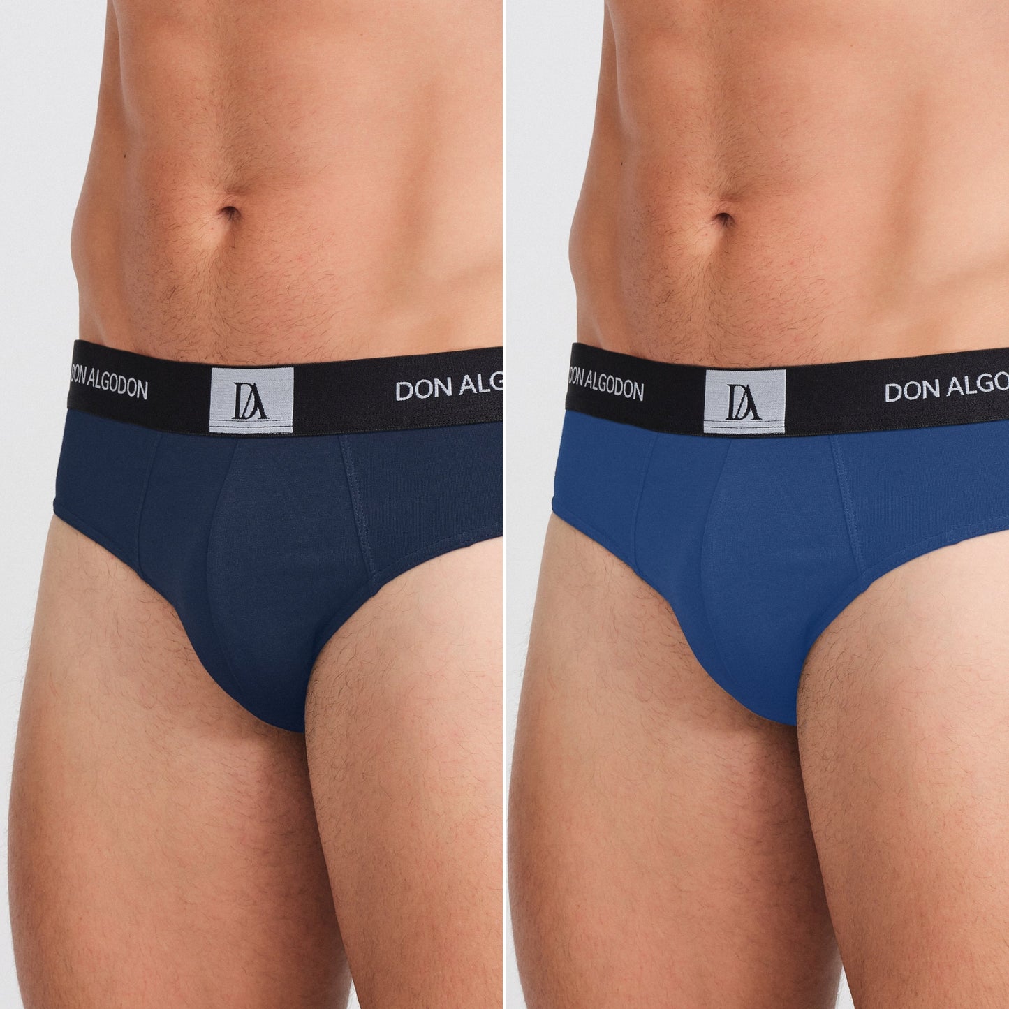 DON ALGODON | Pack de 12 Slips Para Hombre | Cintura Elástica | Cómodos y Transpirables | 6 Colores Diferentes | 5 Tallas: S, M, L, XL, XXL | 93% Algodón