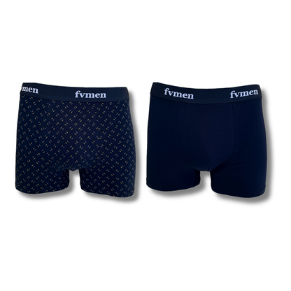 FEVI | Pack 6 Boxers Hombre Algodón | Colores: Negro, Marino y Verde | Ideales para Uso Diario