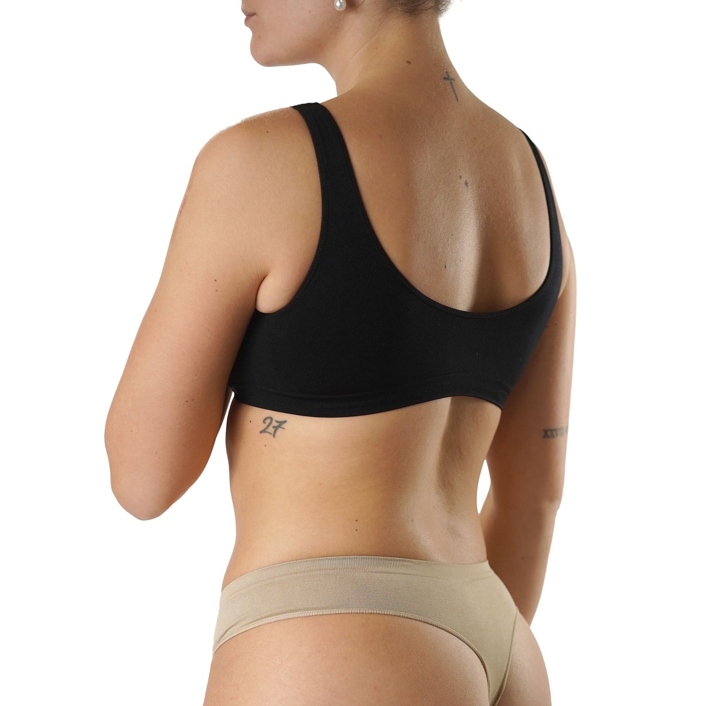 FEVI Pack de 3 Tangas Sin Costuras, Lencería Cómoda, Suave y Transpirable, Tangas Mujer con Acabado Fino Que No Marca, Talla Única M/L