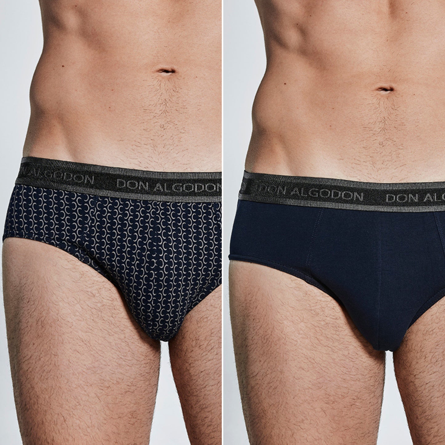 Don Algodon | Pack de 6 Slips Para Hombres Lisos y Estampados | Suaves y Transpirables | 93% Algodon | Para Uso Diario | 5 Tallas Disponibles | Maximo Confort