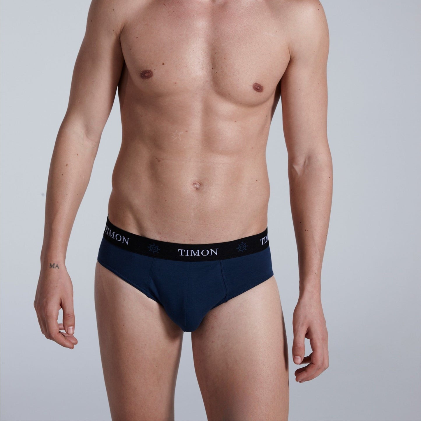 TIMON | Pack de 12 Slips Para Hombre | 93 % Algodón | 3 Colores: Negro, Marino, Verde y 3 Estampados con Líneas | Cintura Elástica | Máximo Confort | 5 Tallas: S, M, L, XL, XXL