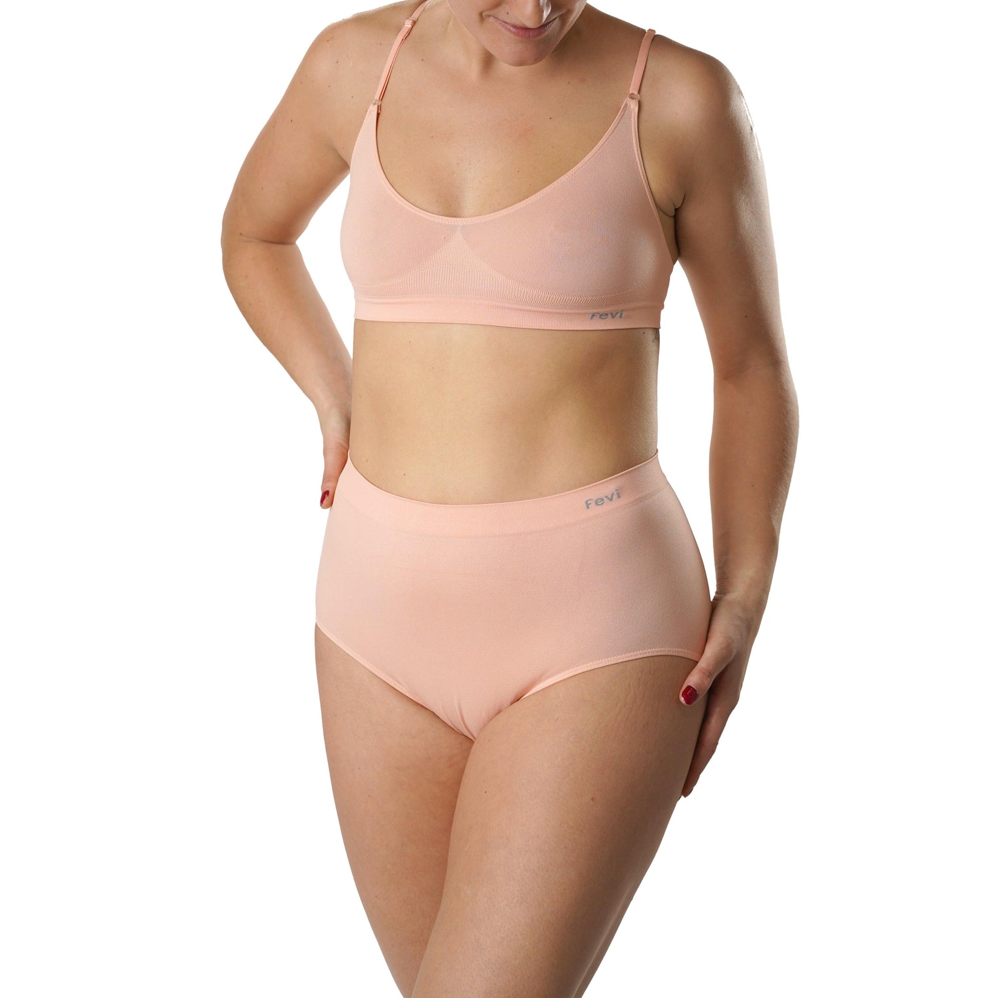 FEVI | Pack de 12 Bragas Tiro Alto | 12 Colores Diferentes | Para Uso Diario - Underwear Essentials