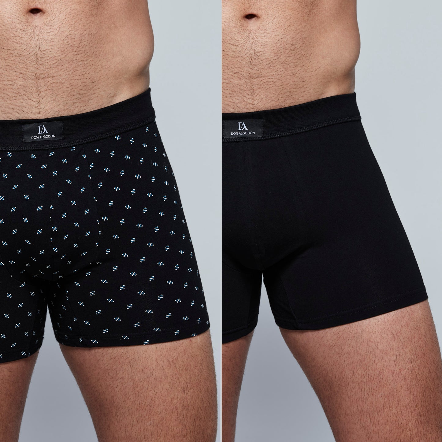 DON ALGODON PREMIUM| Pack de 6 Boxers Premium Para Hombre | Elegantes y Cómodos | Máximo Confort | 3 Colores, 3 Estampados | 4 Tallas: M, L, XL, XXL | Suaves y Transpirables