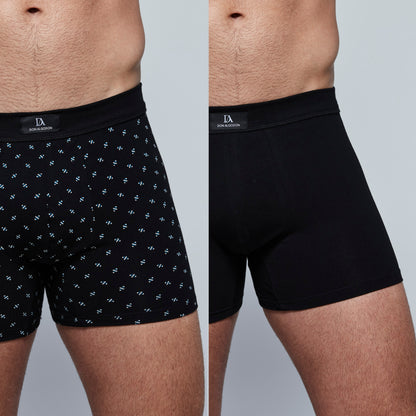 DON ALGODON PREMIUM| Pack de 6 Boxers Premium Para Hombre | Elegantes y Cómodos | Máximo Confort | 3 Colores, 3 Estampados | 4 Tallas: M, L, XL, XXL | Suaves y Transpirables