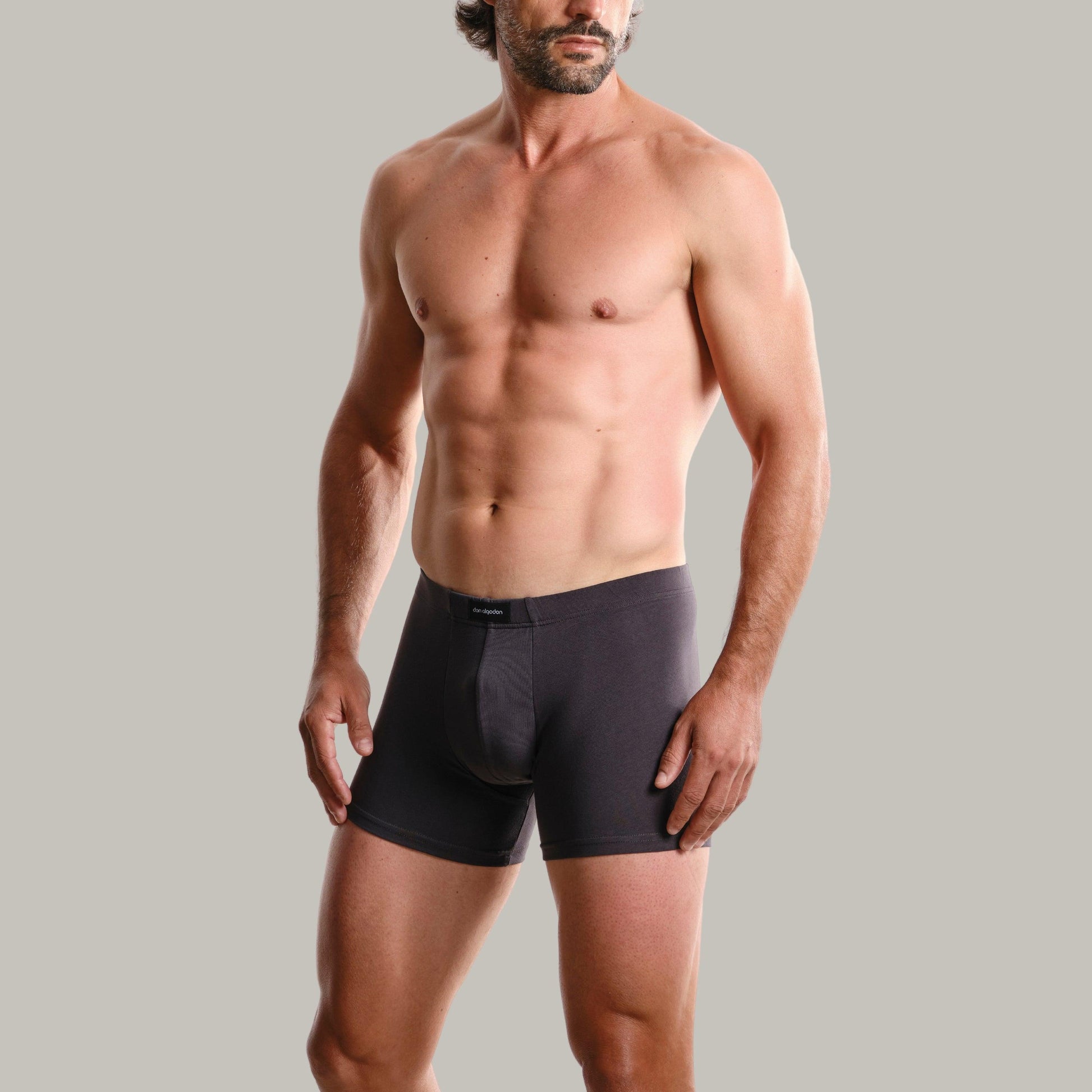 Don Algodón | Pack 6 Boxers Hombre | Calzoncillos Lisos con Goma Elástica Recubierta - Underwear Essentials