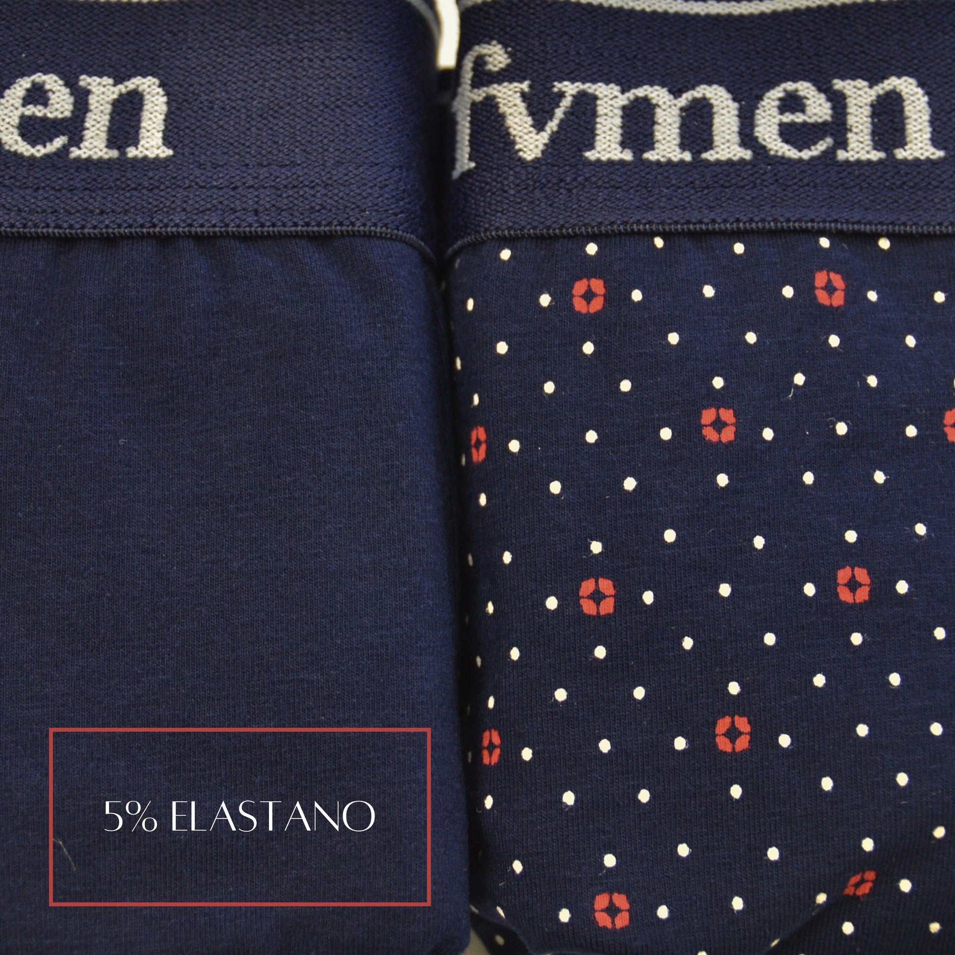 FEVI | Pack de 6 Boxers | 95% Algodón | 3 Lisos y 3 Estampados | Colores : Negro, Gris y Marino | Transpirables - Underwear Essentials