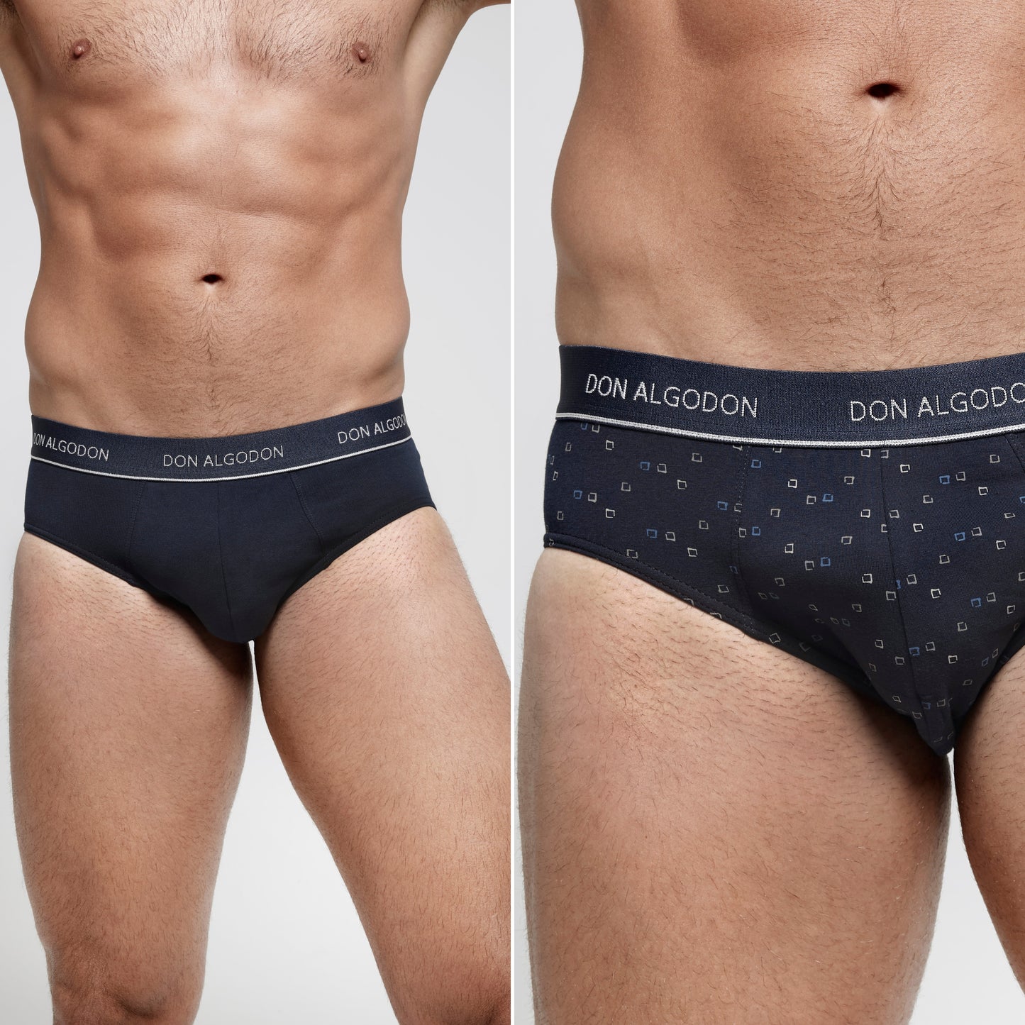 Don Algodon | Pack de 6 Slips Para Hombres Lisos y Estampados | Suaves y Transpirables | 93% Algodon | Para Uso Diario | 5 Tallas Disponibles | Maximo Confort