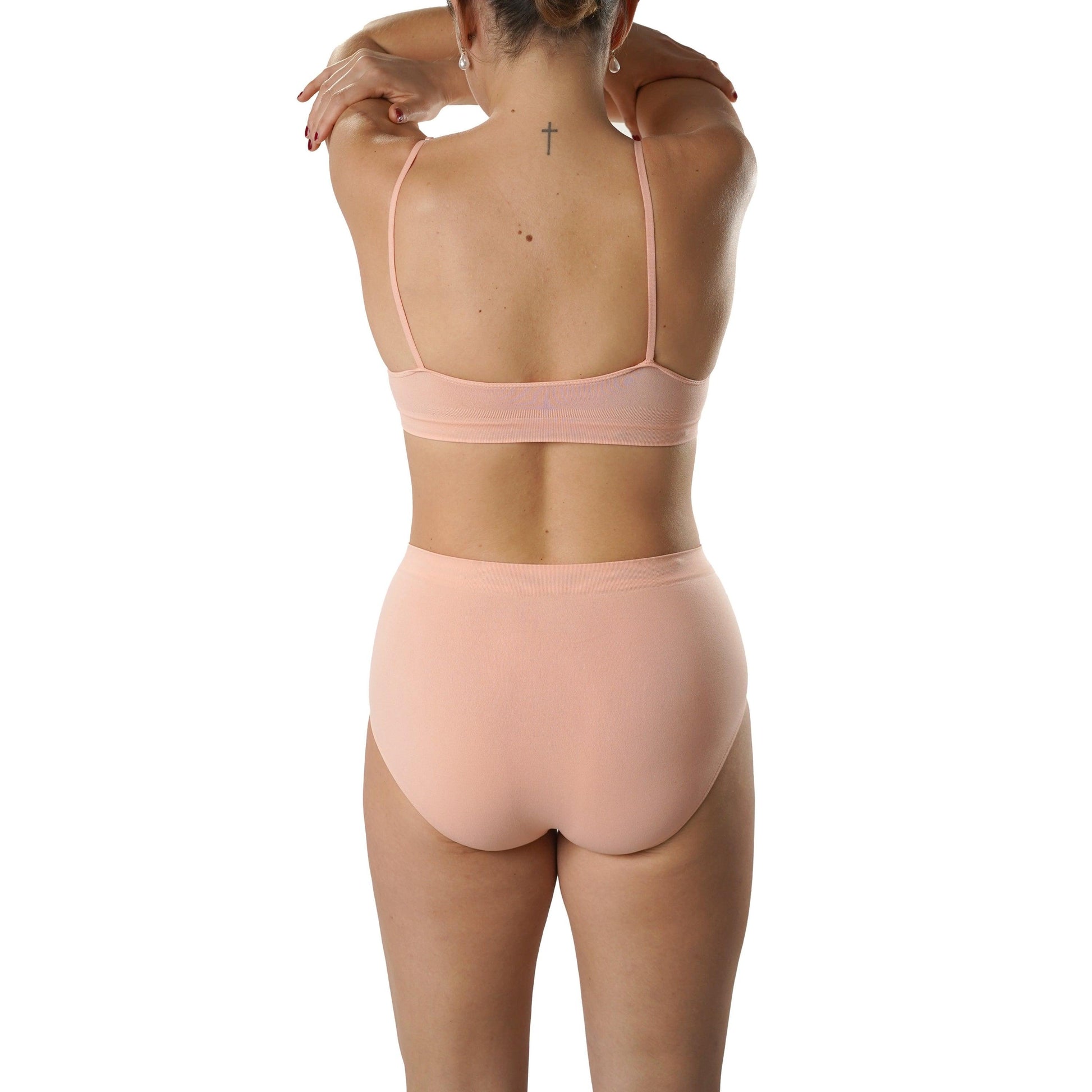 FEVI | Pack de 12 Bragas Tiro Alto | 12 Colores Diferentes | Para Uso Diario - Underwear Essentials