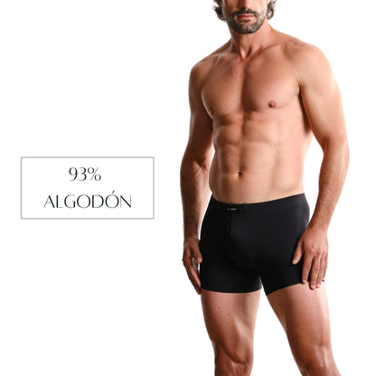 Don Algodón | Pack 6 Boxers Hombre | Calzoncillos Lisos con Goma Elástica Recubierta - Underwear Essentials