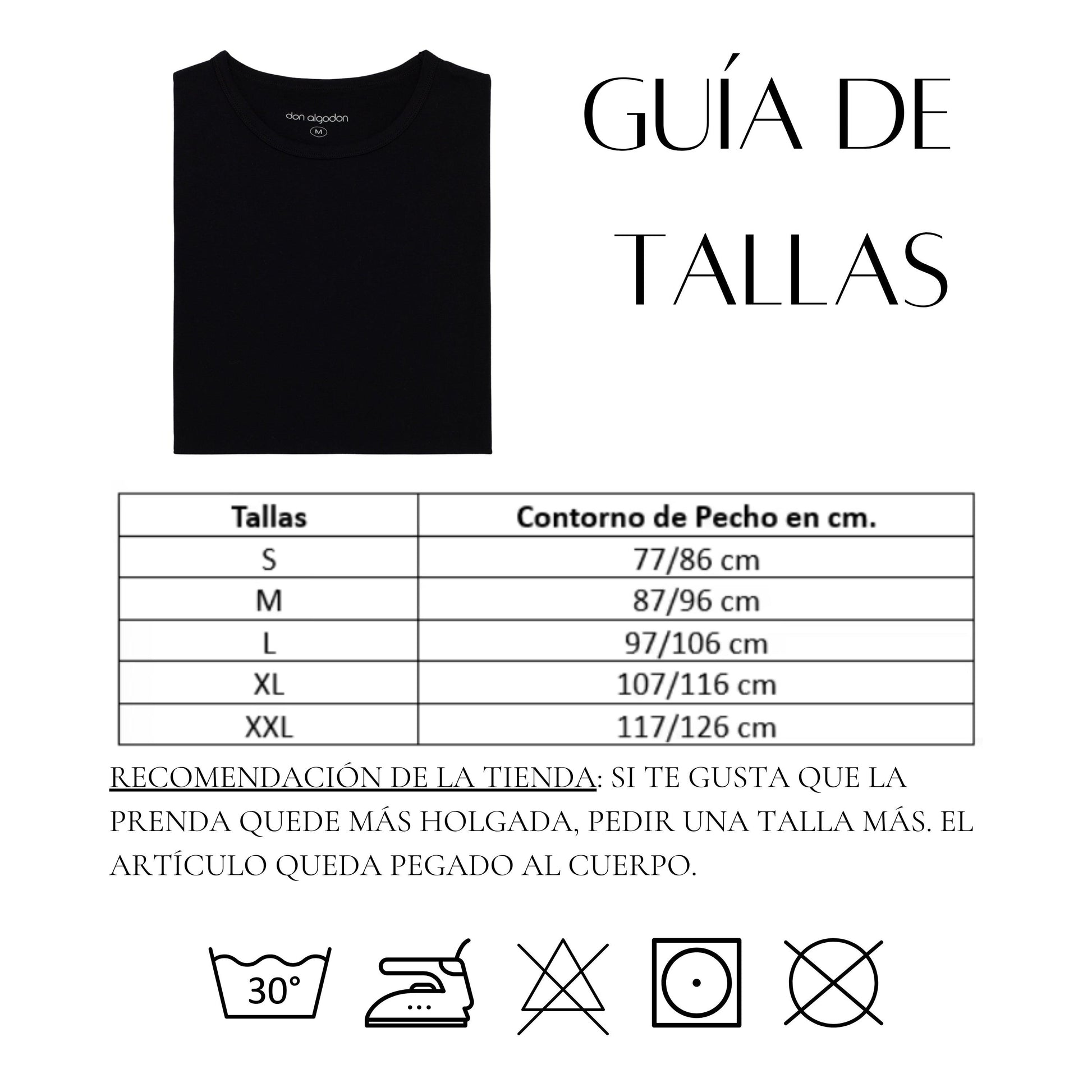 Don Algodon | 1 Camiseta Interior Negra Unisex | 100% Algodón - Underwear Essentials