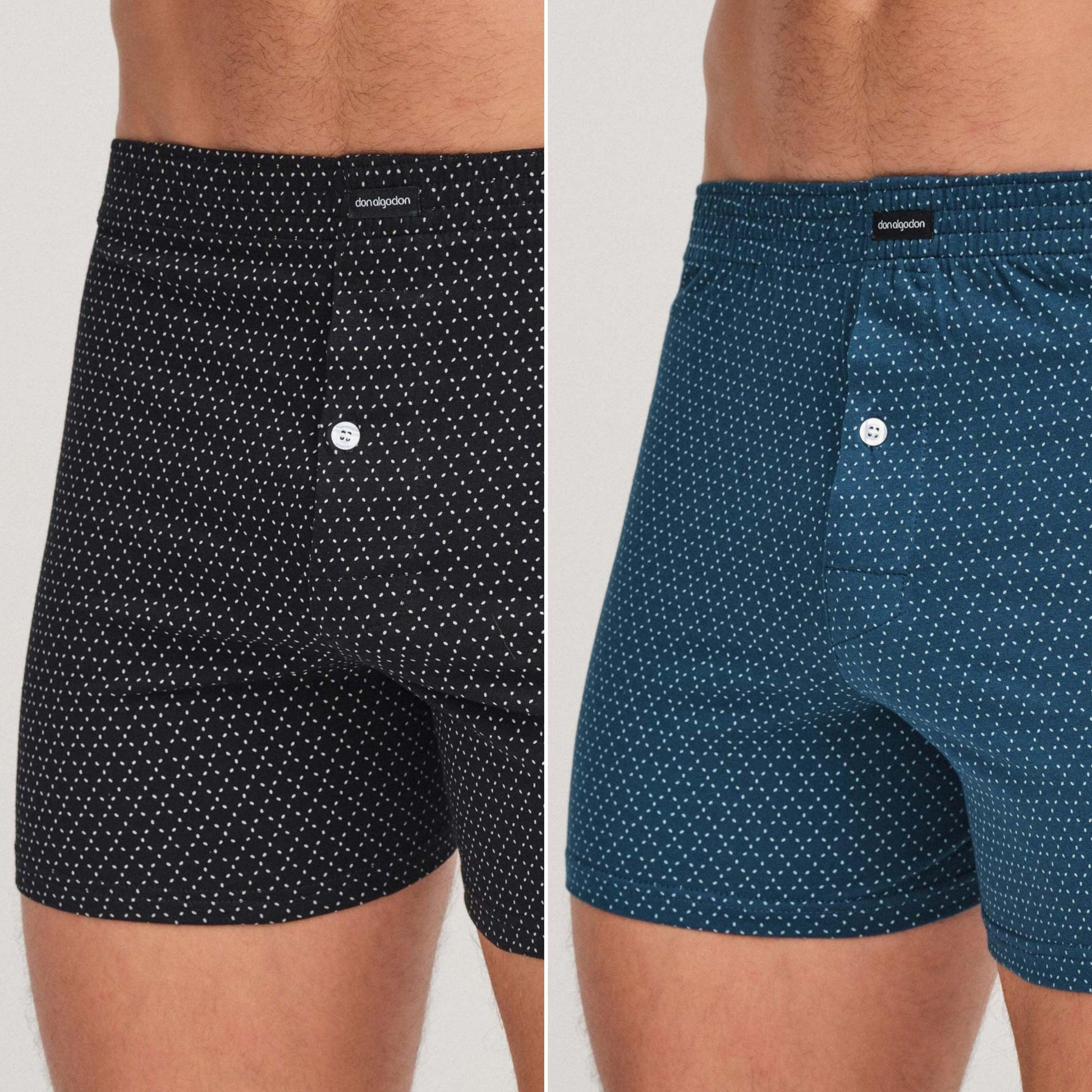 Don Algodón Premium | Pack de 6 Boxers Apertura con Botón Para Hombres | 100% Algodón | Transpirables | Máxima Calidad - Underwear Essentials