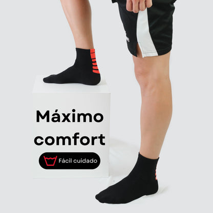 MVA | Pack de 3 Pares Surtidos de Calcetines Unisex Deportivos | Ricos en Algodón | Altos - Underwear Essentials