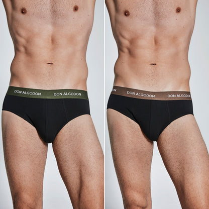 Don Algodon Pack 12 Slips Hombre Suaves | Transpirables y Resistentes - Máxima Comodidad y Suavidad