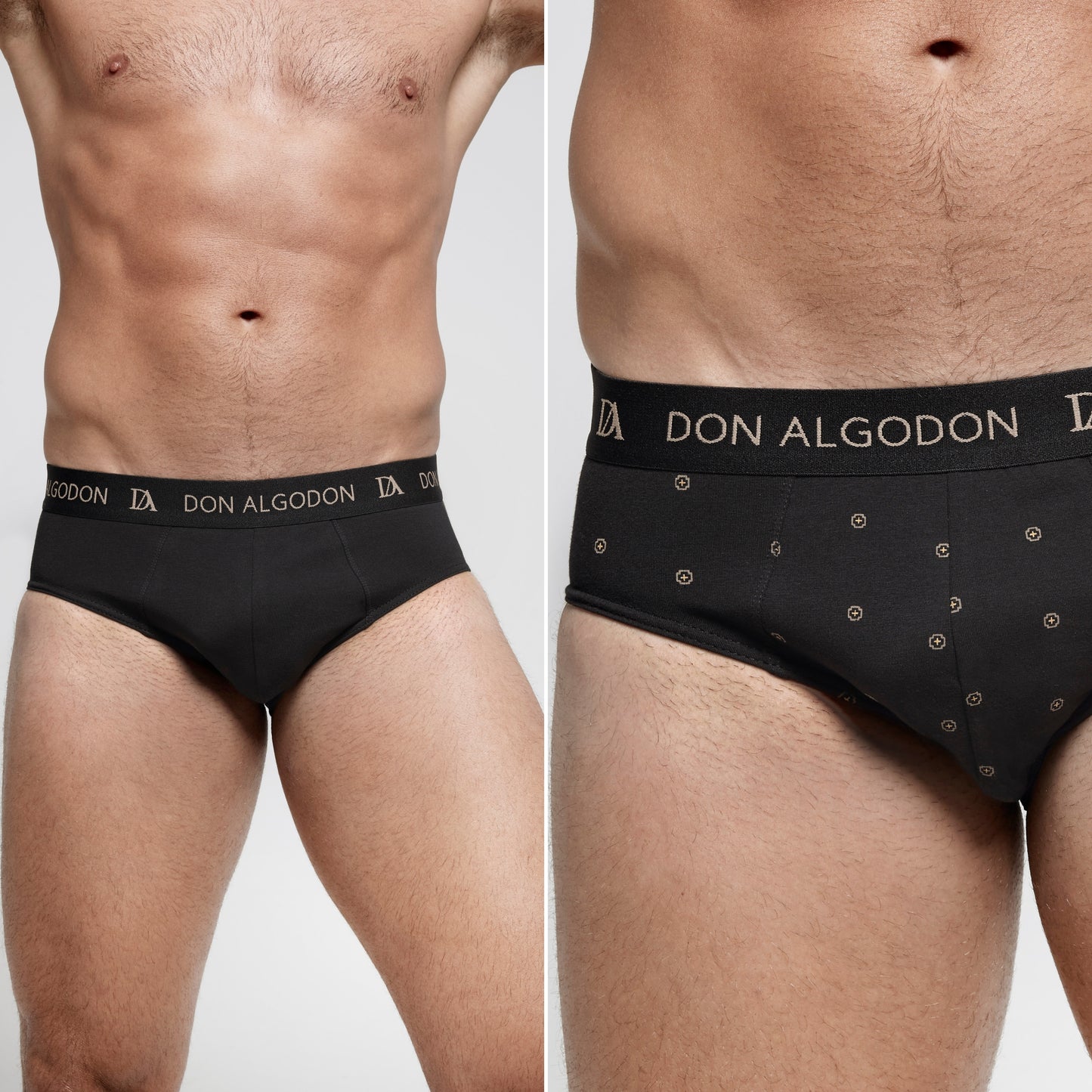 Don Algodon | Pack de 6 Slips Para Hombres Lisos y Estampados | Suaves y Transpirables | 93% Algodon | Para Uso Diario | 5 Tallas Disponibles | Maximo Confort