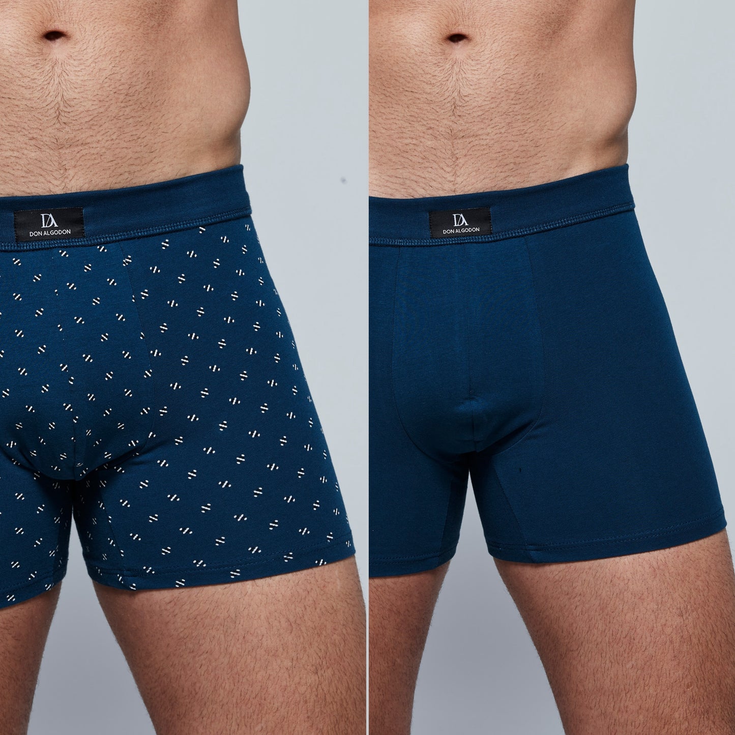 DON ALGODON PREMIUM| Pack de 6 Boxers Premium Para Hombre | Elegantes y Cómodos | Máximo Confort | 3 Colores, 3 Estampados | 4 Tallas: M, L, XL, XXL | Suaves y Transpirables