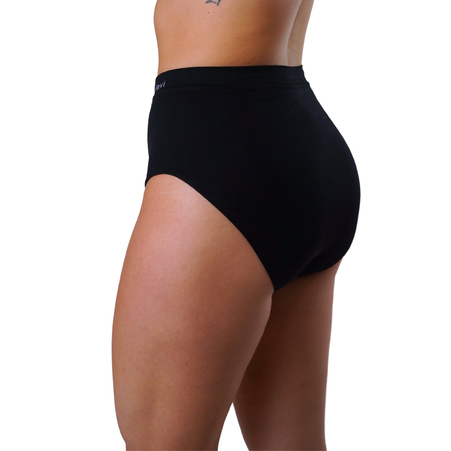 FEVI | Pack de 6 Bragas Tiro Alto | en 1 o 3 Colores Diferentes; Blanco, Negro y Beige | Reductoras