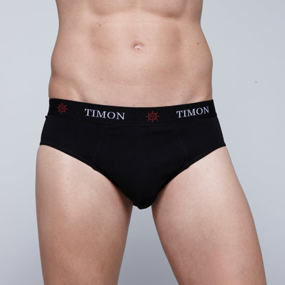 TIMON | Pack de 12 Slips Para Hombre | 93 % Algodón | 3 Colores: Negro, Marino, Verde y 3 Estampados con Líneas | Cintura Elástica | Máximo Confort | 5 Tallas: S, M, L, XL, XXL