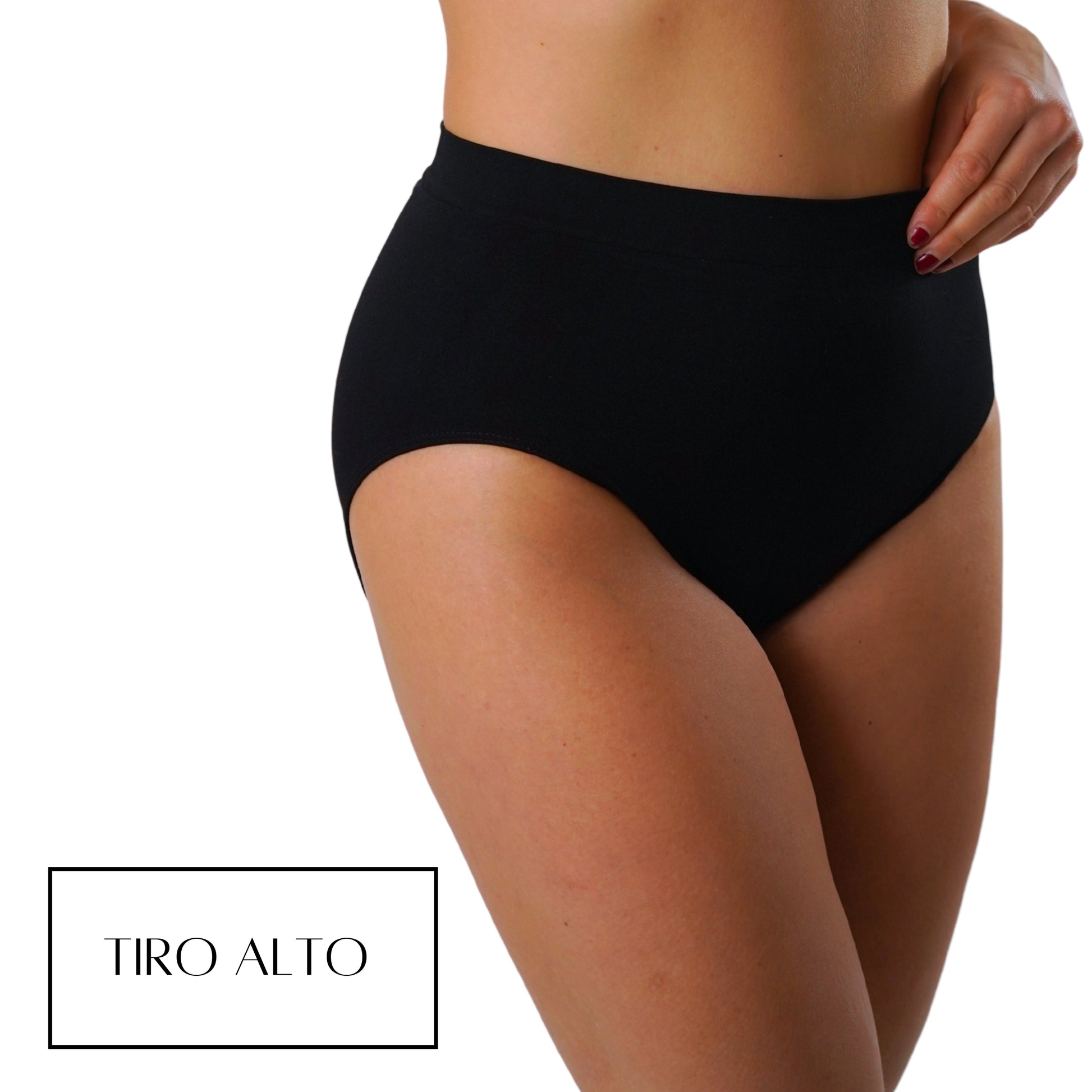 FEVI Bragas Sin Costuras Talle Alto | Lencería Cómoda, Suave y Transpirable | Braguitas Mujer Cintura Alta Elástica | Acabado Fino Que No Marca