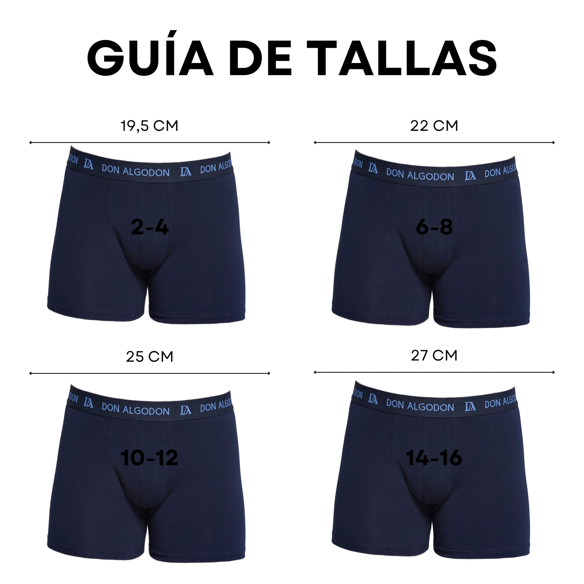 Don Algodon Kids | Pack 6 Boxers para Niño | Calzoncillos Transpirables y Cómodos | 3 Lisos y 3 Estampados