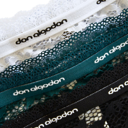 Don Algodon Pack 12 Braguitas Mujer | Suavidad y Comodidad Excepcionales | Transpirables y Resistentes (Copia)