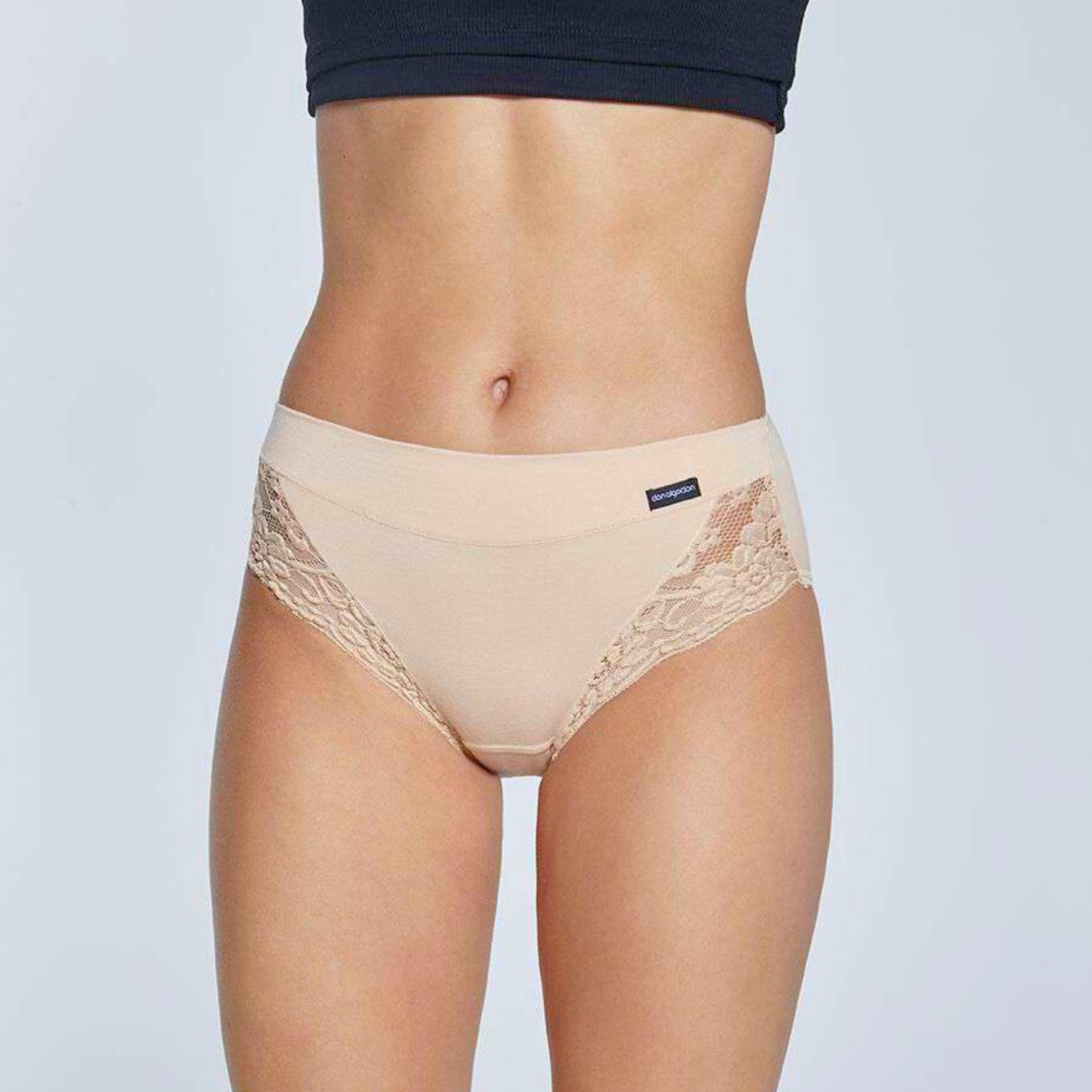 Don Algodon | Pack de 6 Bragas Bikini con Encaje Lateral | Transpirables