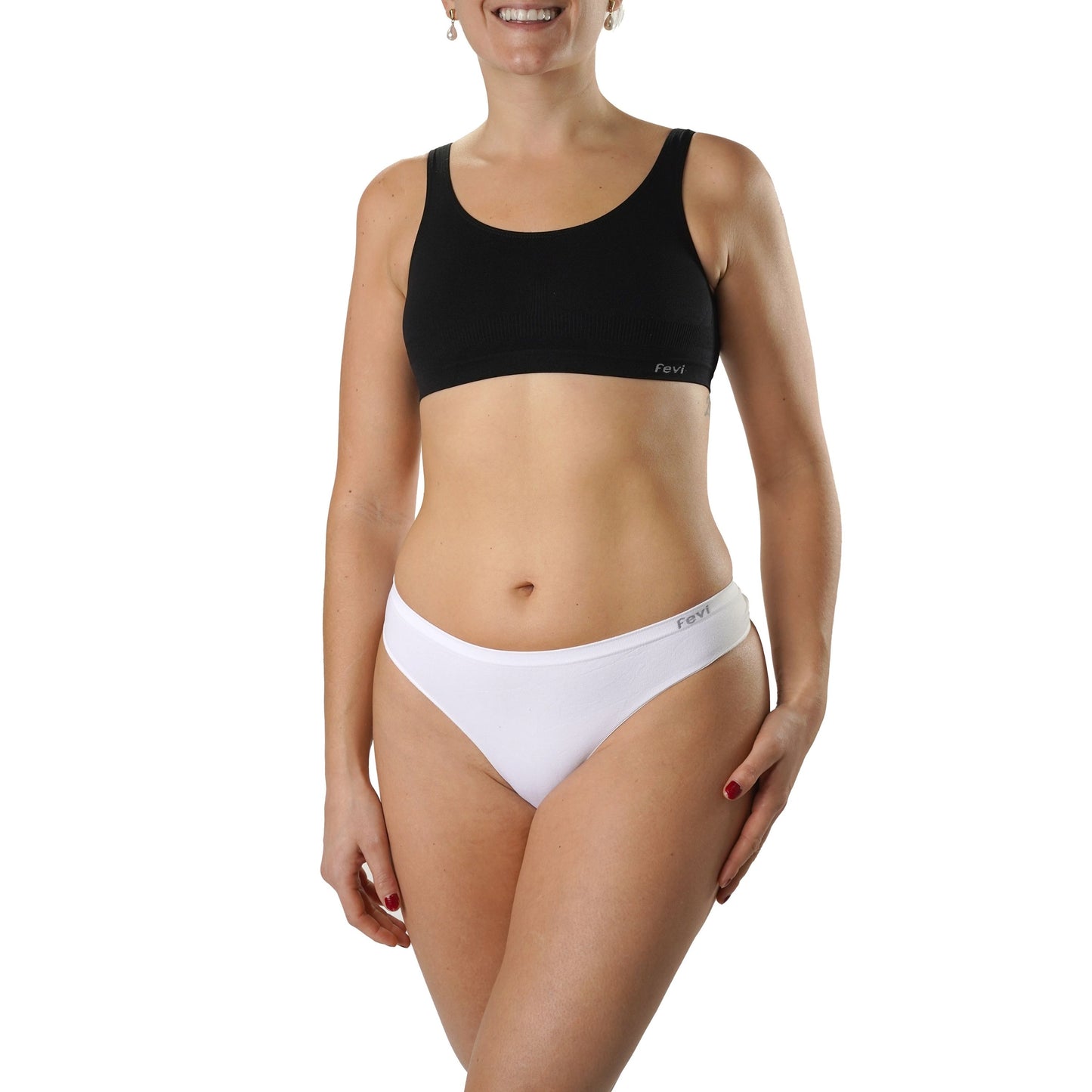 FEVI Pack de 3 Tangas Sin Costuras, Lencería Cómoda, Suave y Transpirable, Tangas Mujer con Acabado Fino Que No Marca, Talla Única M/L