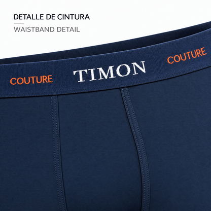 Pack Ahorro 12 Bóxers Algodón para Hombre TIMON COUTURE | Calzoncillos Suaves y Elásticos para el Día a Día | Calidad y transpirabilidad insuperable