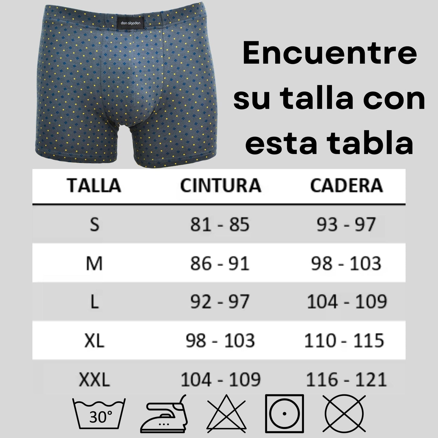 Don Algodon Premium | Pack 3 Boxers Hombre | Suaves y Transpirables | Negro, Marino, Verde - Underwear Essentials