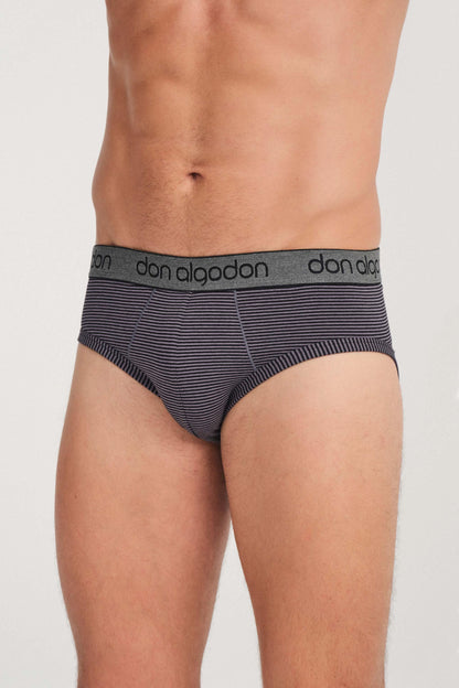 Don Algodon | Pack 6 Slips para Hombre | Lisos y Rayas | Transpirables - Underwear Essentials