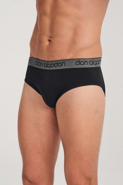 Don Algodon | Pack 6 Slips para Hombre | Lisos y Rayas | Transpirables - Underwear Essentials
