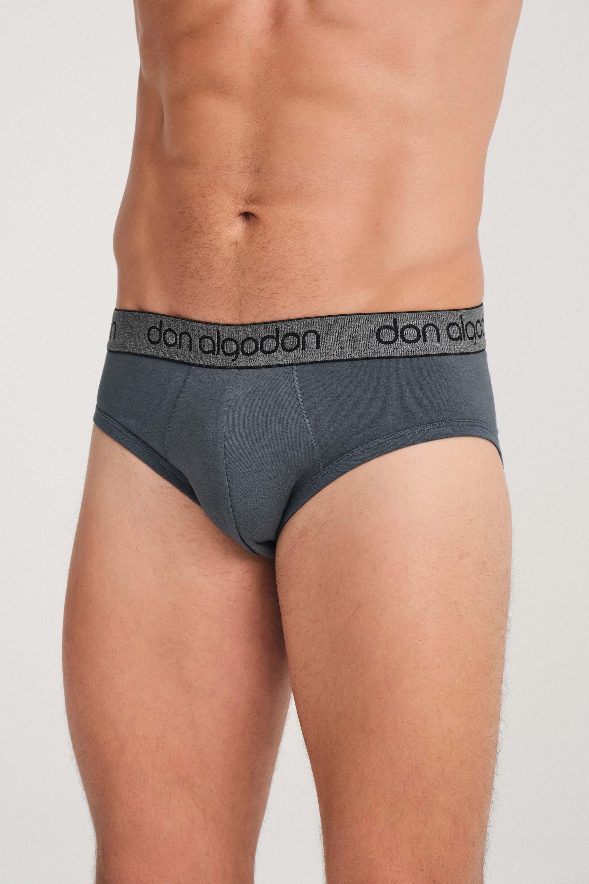 Don Algodon | Pack 6 Slips para Hombre | Lisos y Rayas | Transpirables - Underwear Essentials