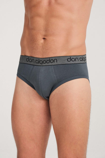 Don Algodon | Pack 6 Slips para Hombre | Lisos y Rayas | Transpirables - Underwear Essentials
