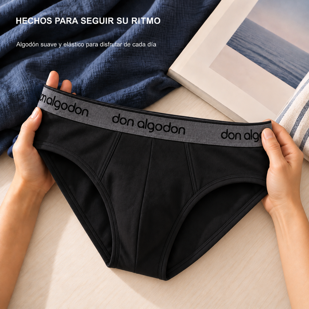 Don Algodon Kids | Pack 6 Slips Lisos y Estampados para Niño | Calzoncillos Transpirables