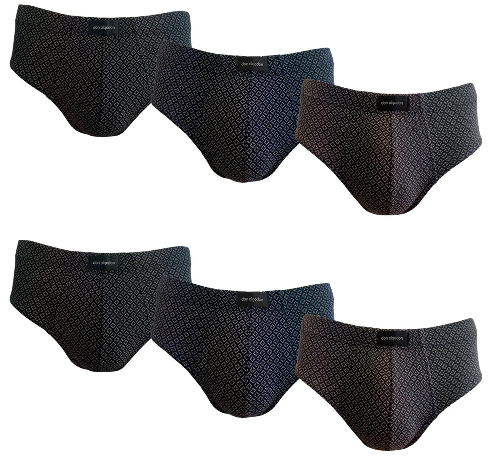 Don Algodon Premium | Pack 6 Slips para Hombre | Estampados | Transpirables - Underwear Essentials
